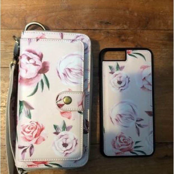 Wallet clutch with magnetic phone case for iPhone 8Plus - Picture 1 of 6